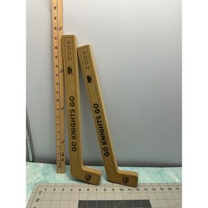 Vegas Golden Knights Foam Hockey Sticks Go Knights Go Zoox NHL Set of 2 Tan